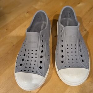 Native Gray Perforated Slip-Ons